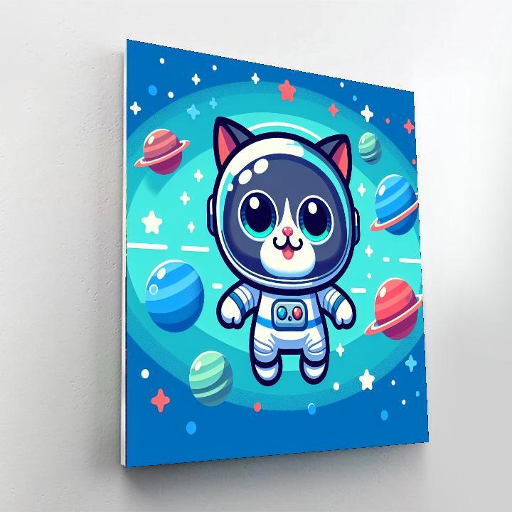 Space Cat Explorers Paint By Number