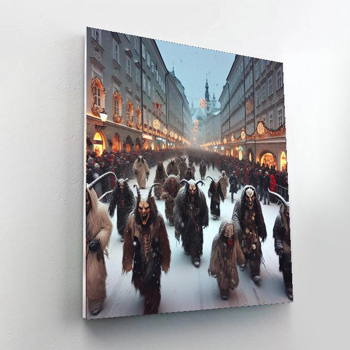 Krampusnacht - Salzburg, Austria Number Painting