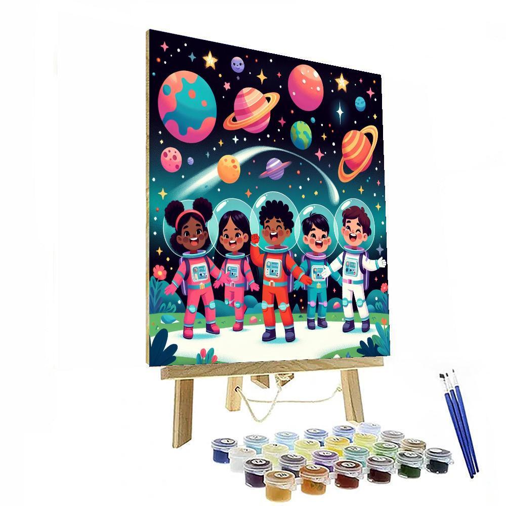 Celestial Stardust Explorers Painting By Numbers Kit