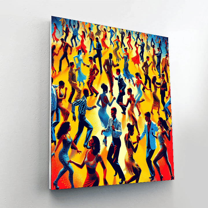 Lively Salsa Night Painting Number Kit