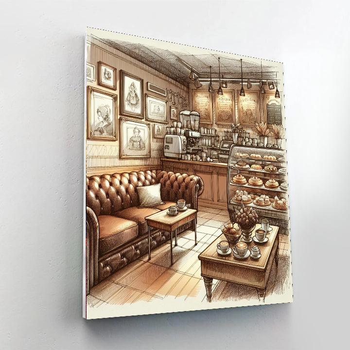 Charming Coffee Shop Paint By Color