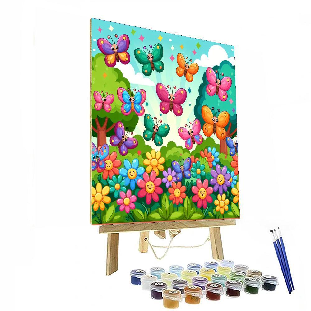 Colorful Butterfly Sanctuary Paint By Numbers Kits