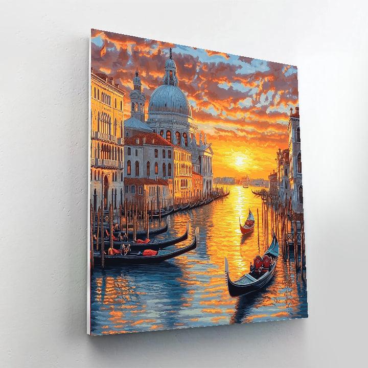 Canaletto Inspired Historic Enchantment Of Venice  Paint By Numbers Kits