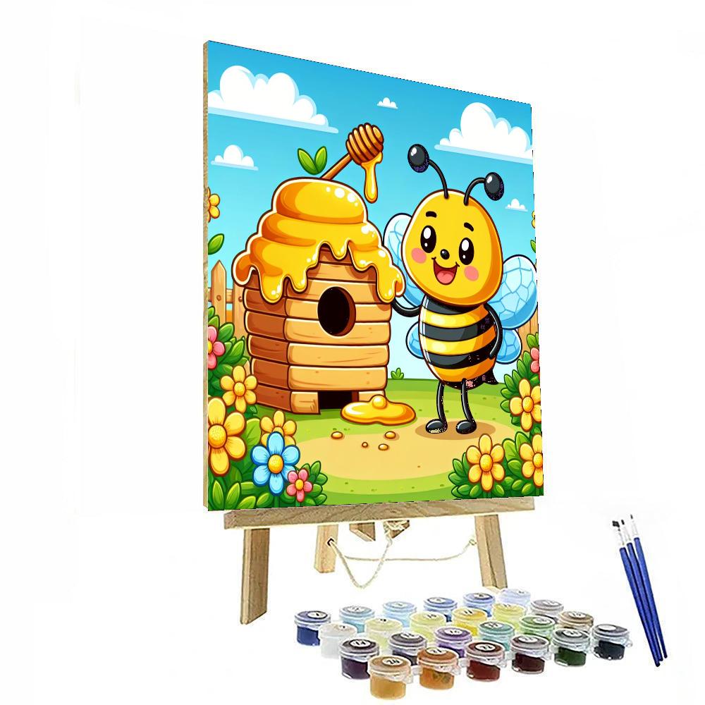 Buzzy Beehive Adventure Number Painting