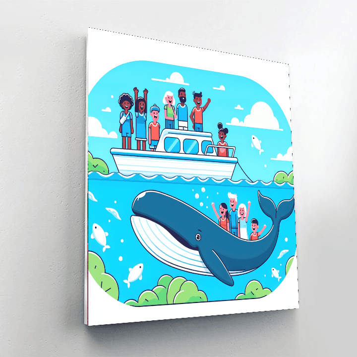 Whale Watch Wonders Painting Number Kit