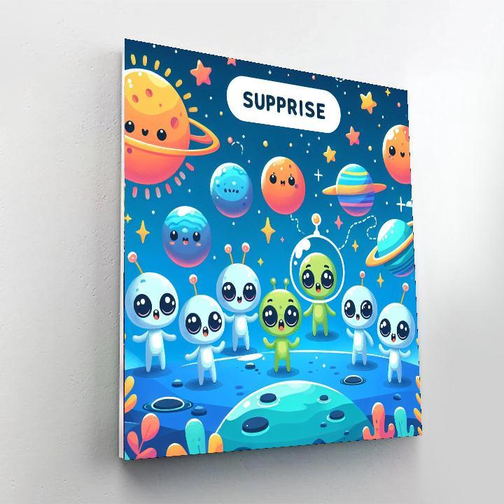 Alien Exploration Team Paint By Numbers Art