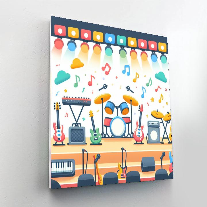 Harmonious Musical Concert Paint By Numbers Art