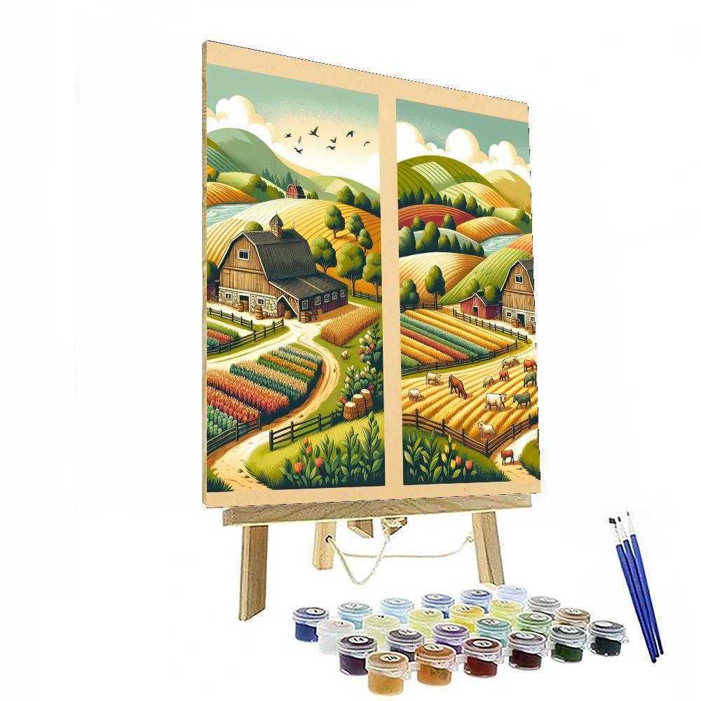A Day In The Countryside DIY Paint By Numbers