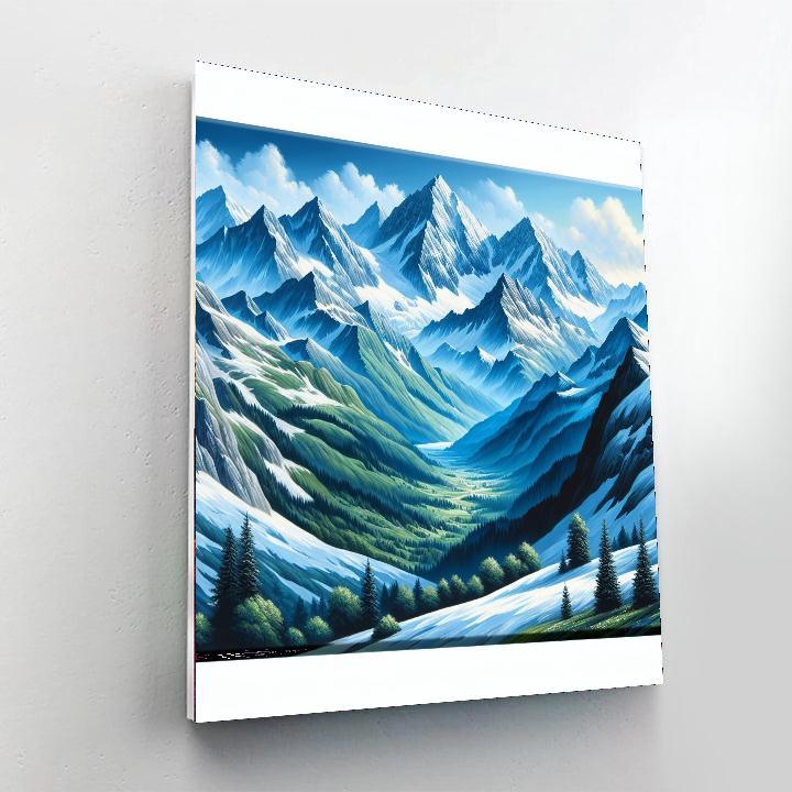 Majestic Alpine Escape Paint By Numbers