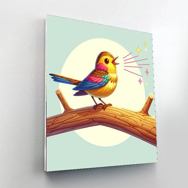 Whistling Warbler Painting By Numbers Kit