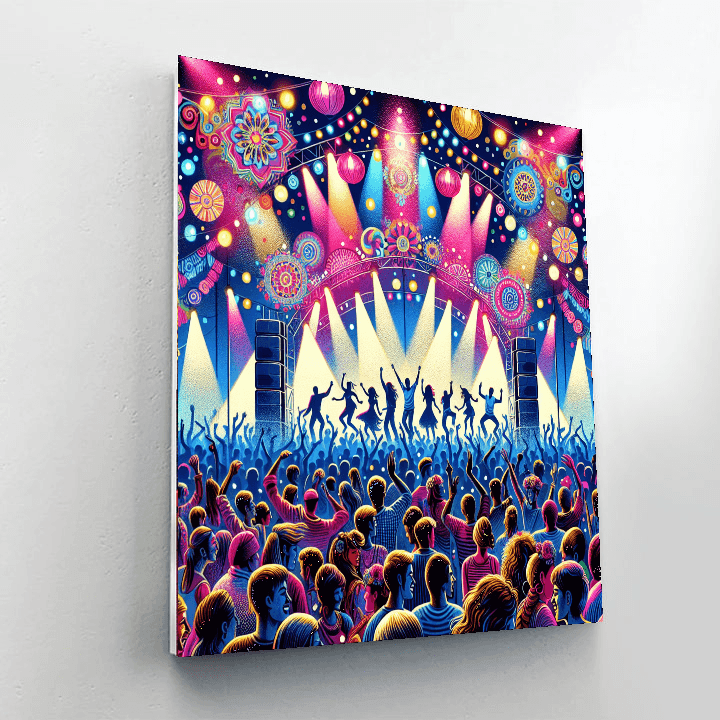 Dynamic Music Festival Painting By Numbers Kit