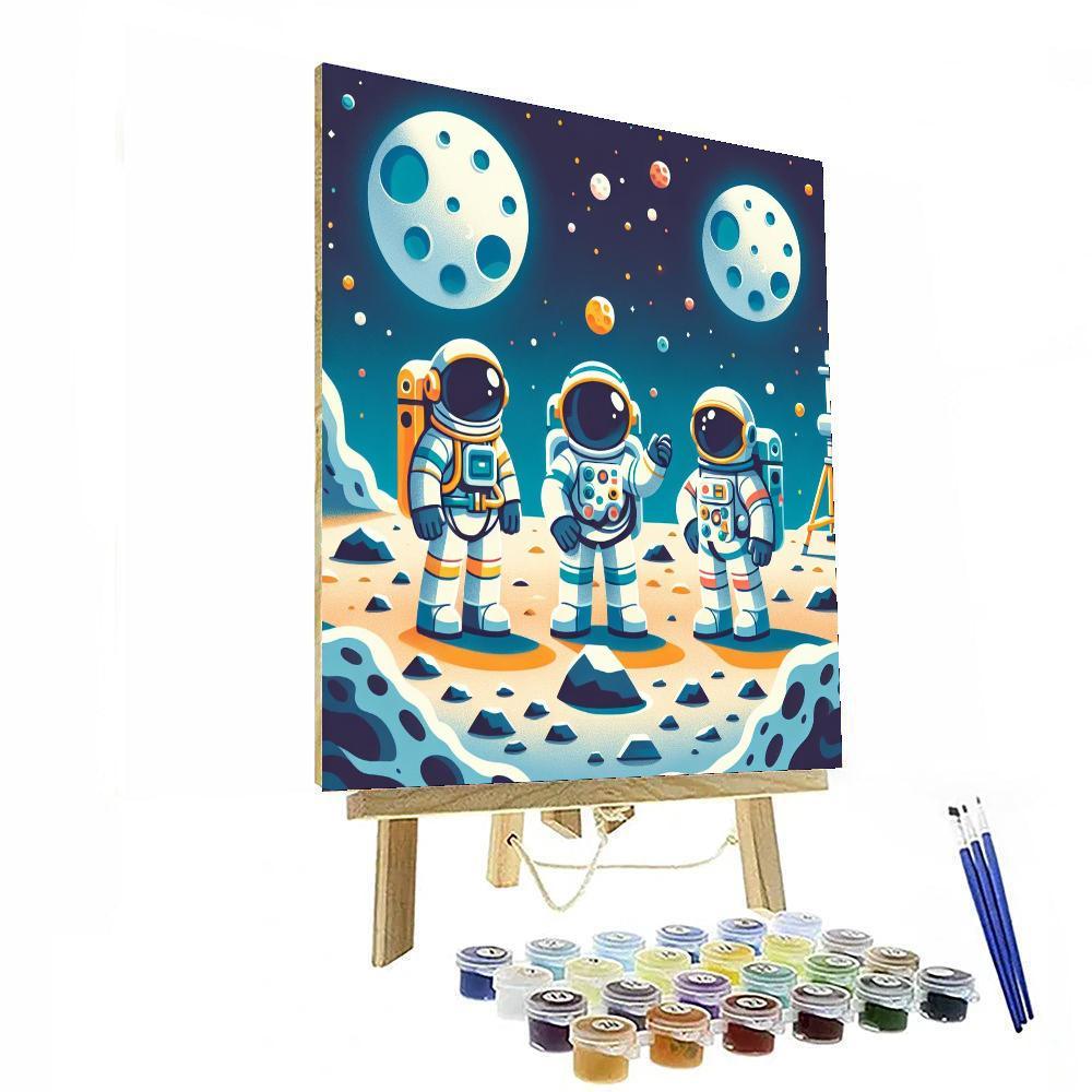 Astronaut Lunar Mission Numbered Painting Kits