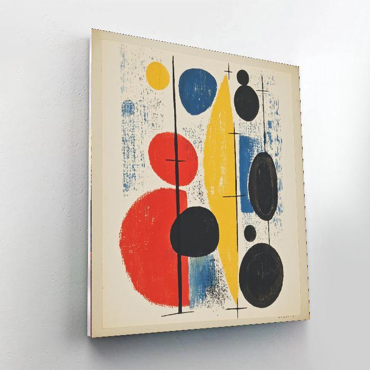 Joan Miró Inspired Joyful Explorations  Numbered Painting Kits