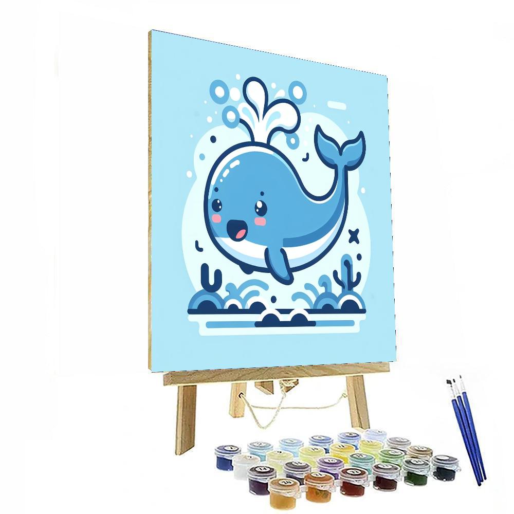 Merry Whale Paint By Numbers Art