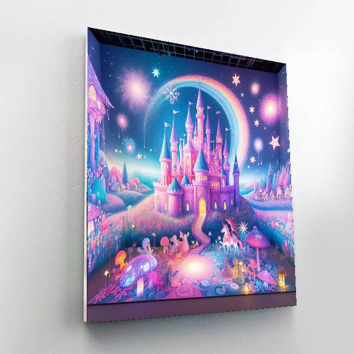 Charming Princess Castle Paint By Numbers