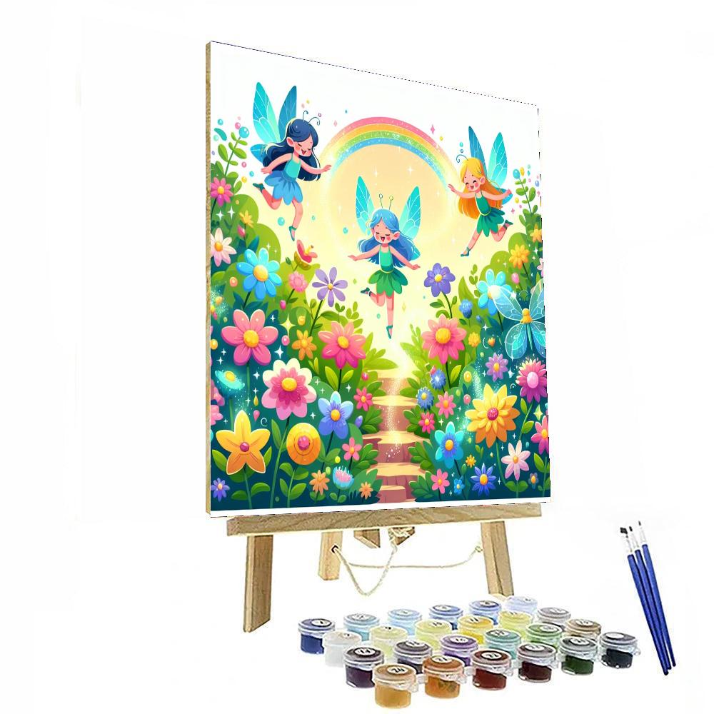Garden Fairy Frolic DIY Paint By Numbers