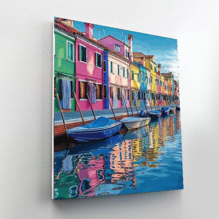 Burano Island - Venice Numbered Painting Kits