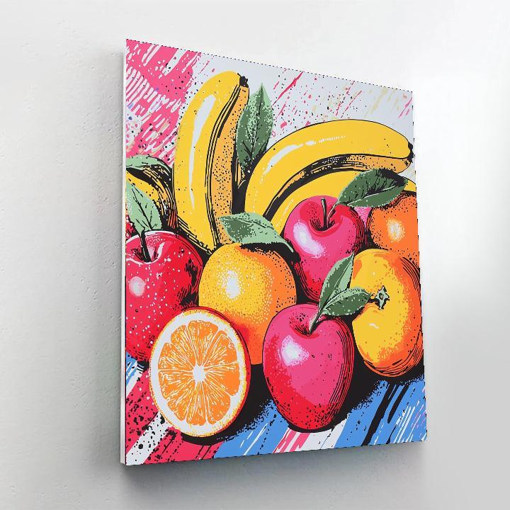 Andy Warhol Inspired Fruits Of The Future  DIY Paint By Numbers