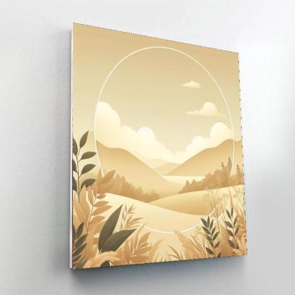 Nature's Golden Tranquility Paint By Number
