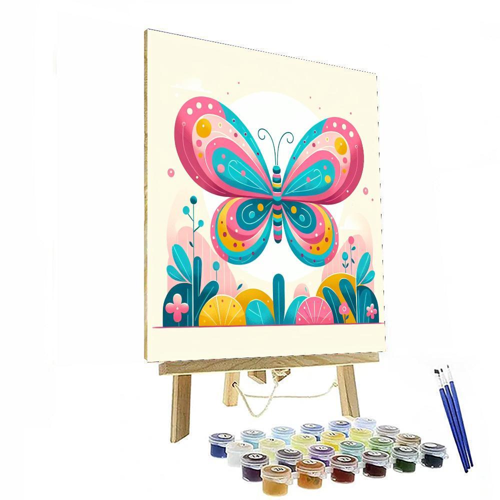 Sunshine Butterfly Dance Paint By Numbers Art