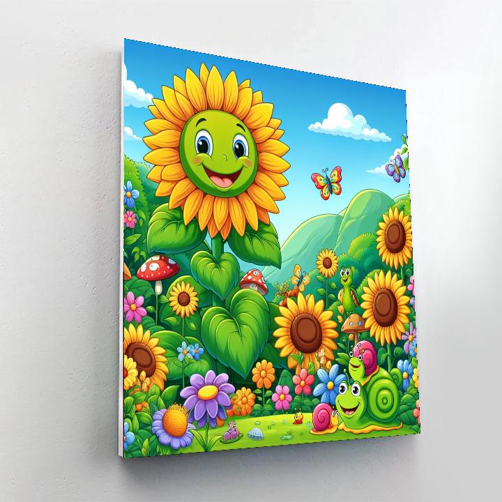 Gigantic Garden Giggles Number Painting