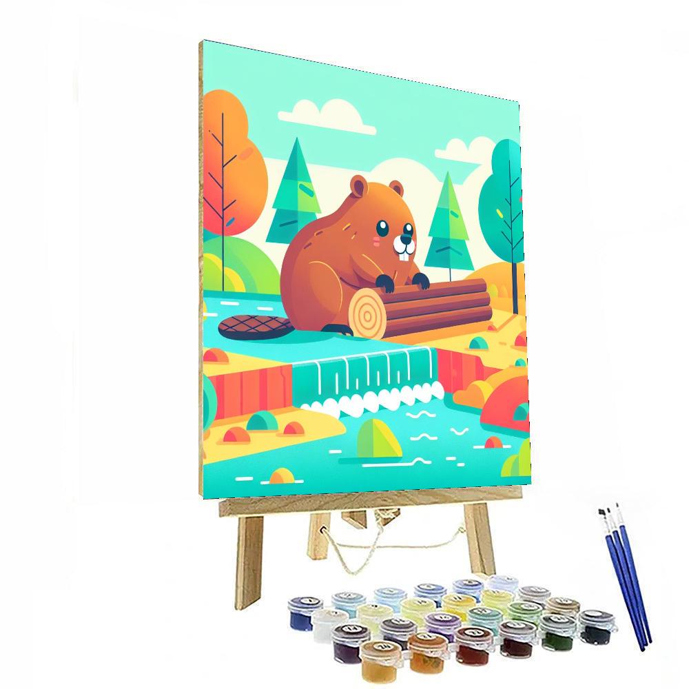 Beaver's Busy Brook Paint By Numbers