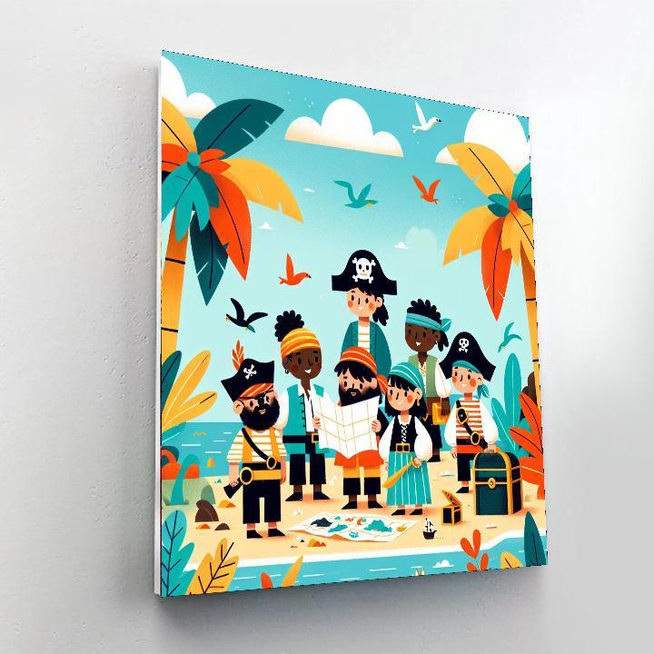 Adventure Island Pirates Paint By Color