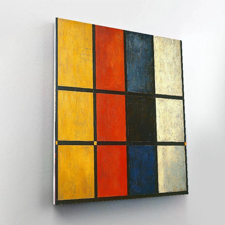 Piet Mondrian Inspired The Cosmic Dance Of Seasons  Paint By Numbers