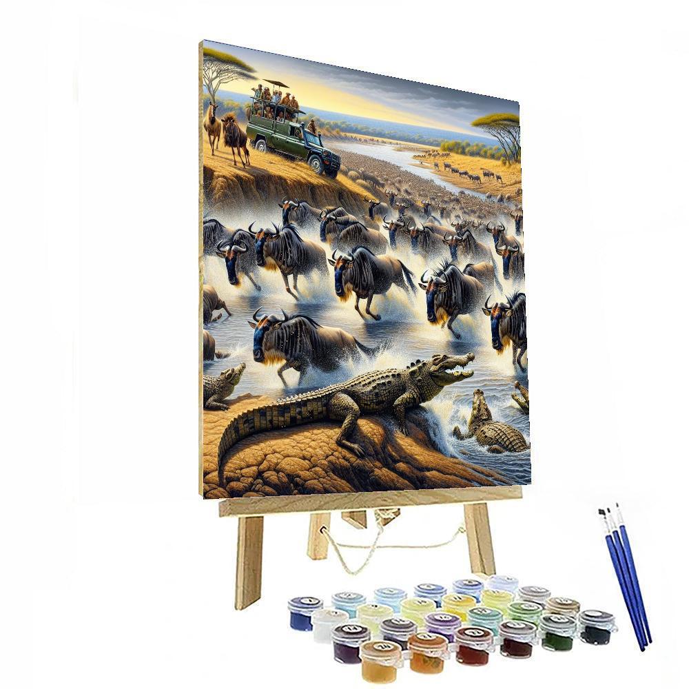 Wildebeest Migration Festival Number Painting