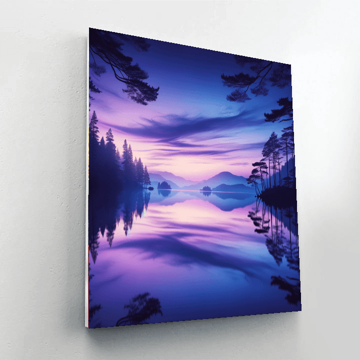 Twilight At The Lake Paint By Number