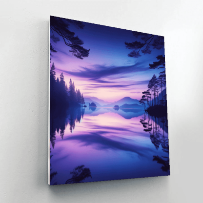 Twilight At The Lake Paint By Number