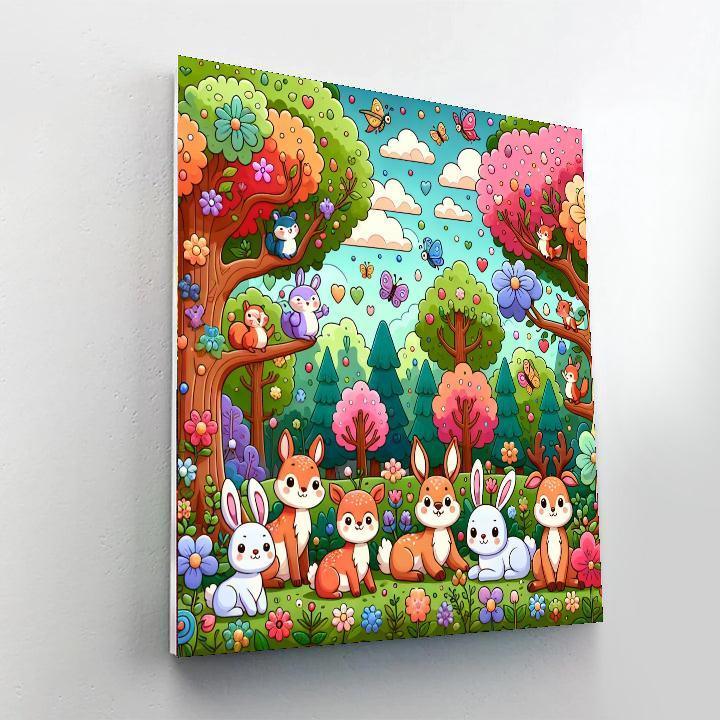 Charming Woodland Adventures Paint By Numbers Kits