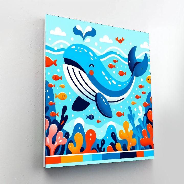 Whale's Deep Sea Voyage Numbered Painting Kits