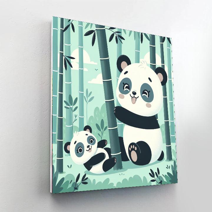 Giant Panda Playtime Paint By Numbers Kits