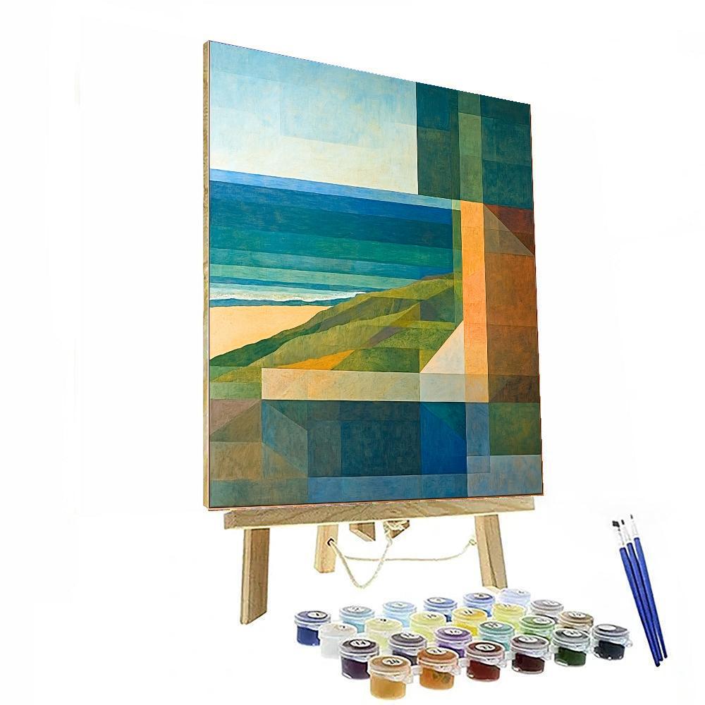 Richard Diebenkorn Inspired Aerial Poetry  Paint By Color