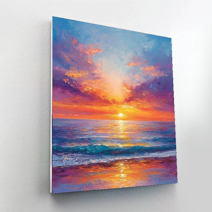 J.M.W. Turner Inspired Radiant Sunset  Paint By Numbers Kits