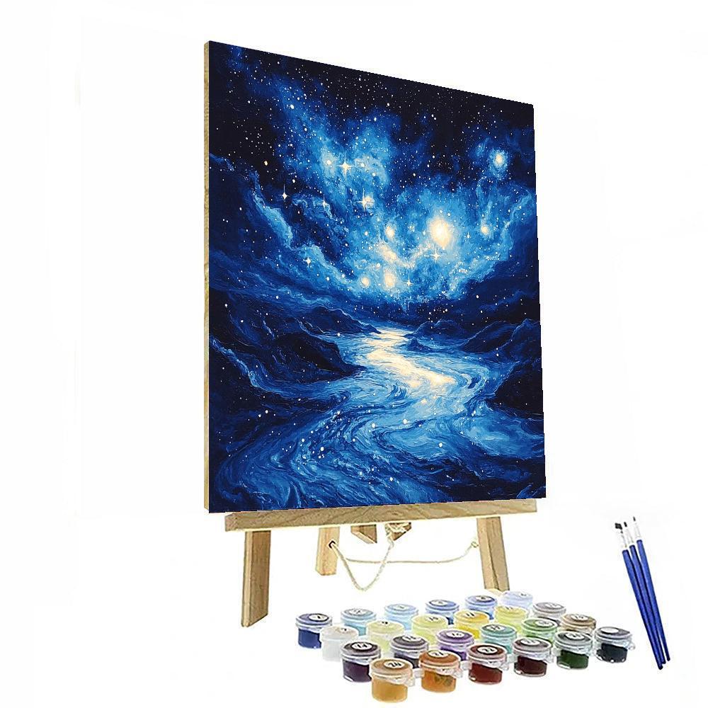 Paul Cézanne Inspired Cosmic Tranquility  Paint By Numbers Kits