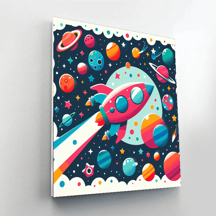 Galactic Adventure Quest Painting Number Kit