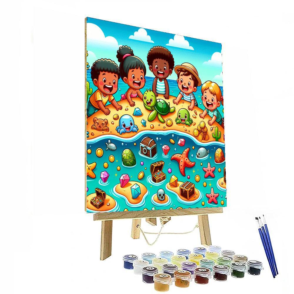 Seaside Treasure Adventure Paint By Numbers