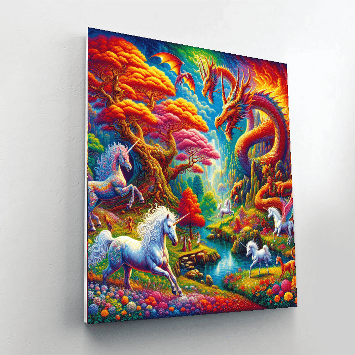 Fantasy Creature Realm Paint By Color