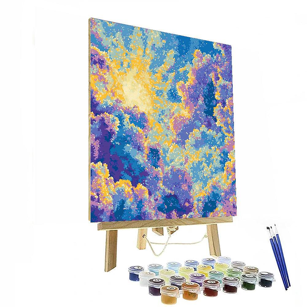 Georges Seurat Inspired Whimsical Sky  Paint By Numbers Art