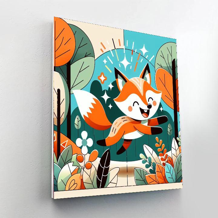 Joyful Adventure Fox DIY Paint By Numbers