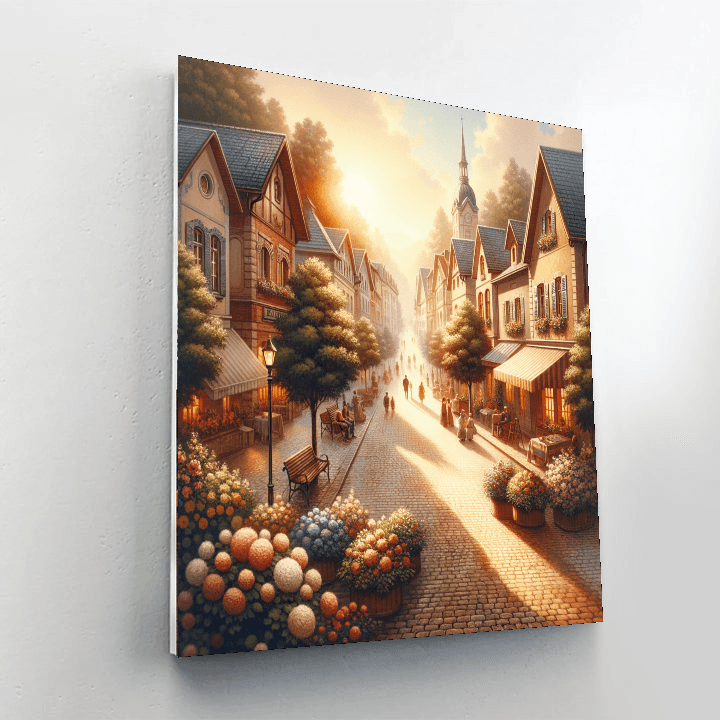 Charming Historical Town Paint By Color