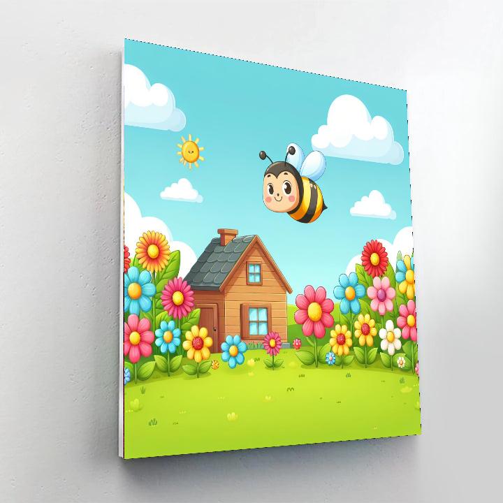 Busy Bee Farm Adventure Paint By Numbers Art
