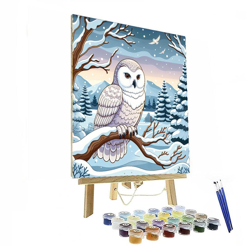 Snowy Owl Wonder Painting Number Kit