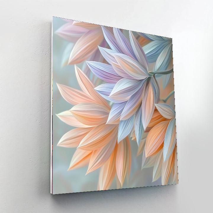 Leonardo Da Vinci Inspired Delicate Petals  Paint By Number