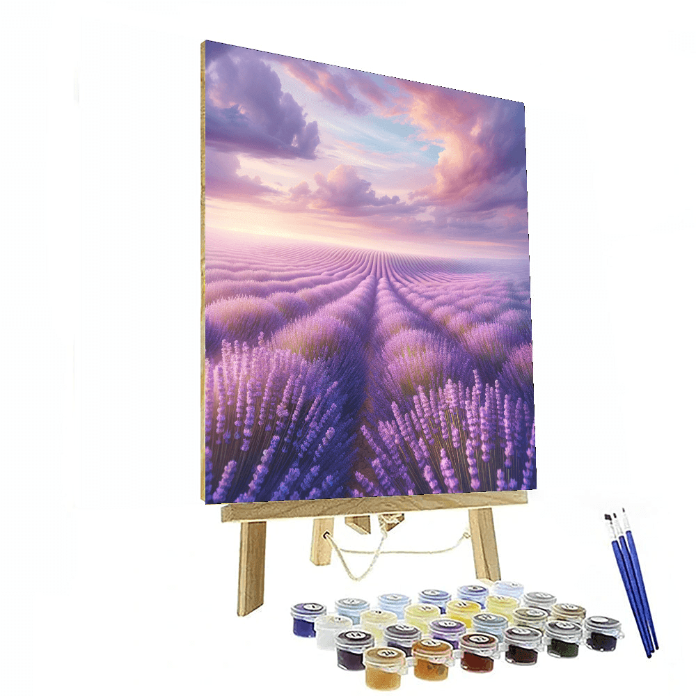 Serene Lavender Dream Number Painting