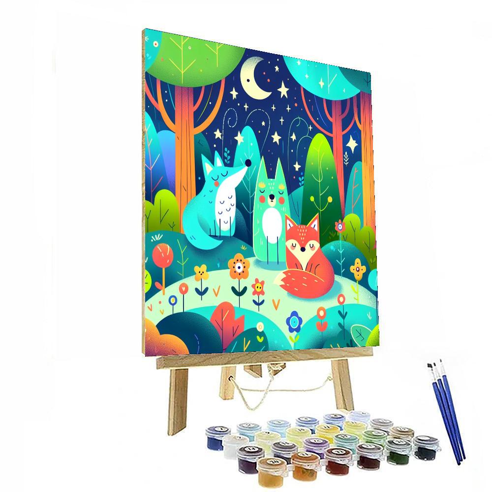 Magic Forest Creatures Numbered Painting Kits