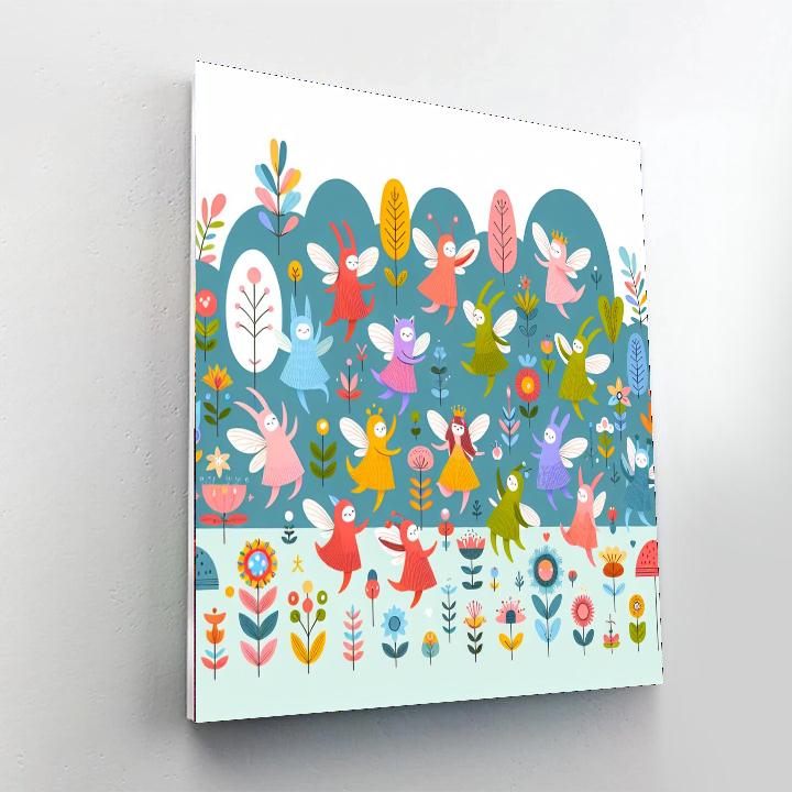 Frolic In The Fairy Garden Painting By Numbers Kit