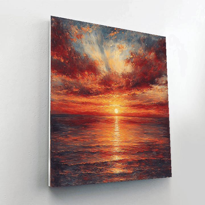 J.M.W. Turner Inspired Fiery Sunsets  Paint By Numbers